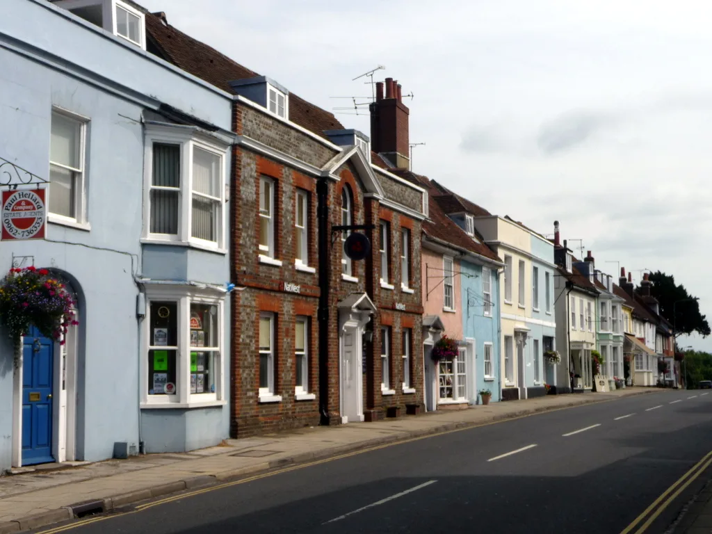 Broad Street, New Alresford. Homes on this round are normally collected on a Wednesday, but in the week of the August bank holiday they move to Thursday 3 September