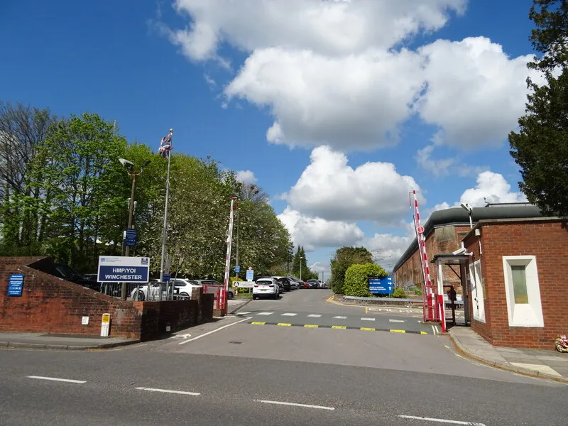 The entrance to HMP/YOI Winchester on Romsey Road